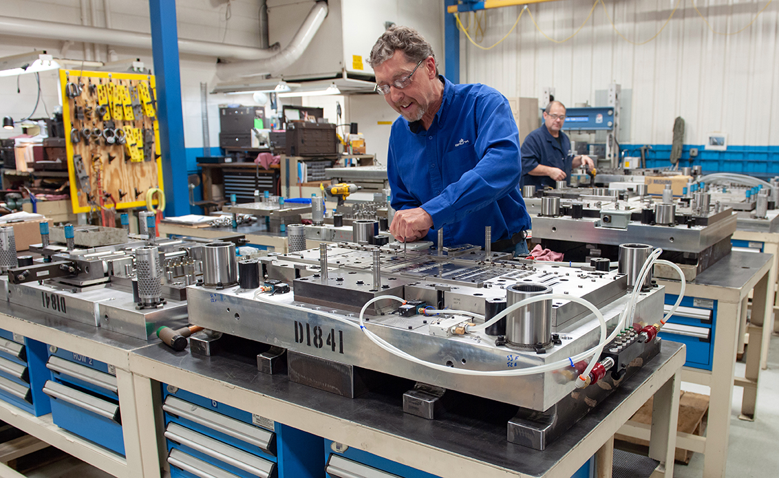 Tooling_01 Employee working on tooling